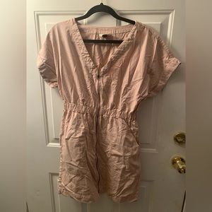 Universal Thread S Blush zip up front romper